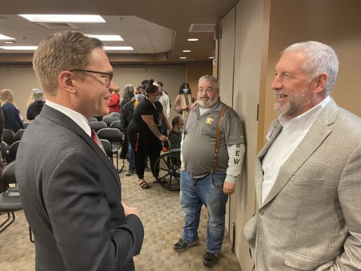 Lieutenant Governor Toland and Tom Hood